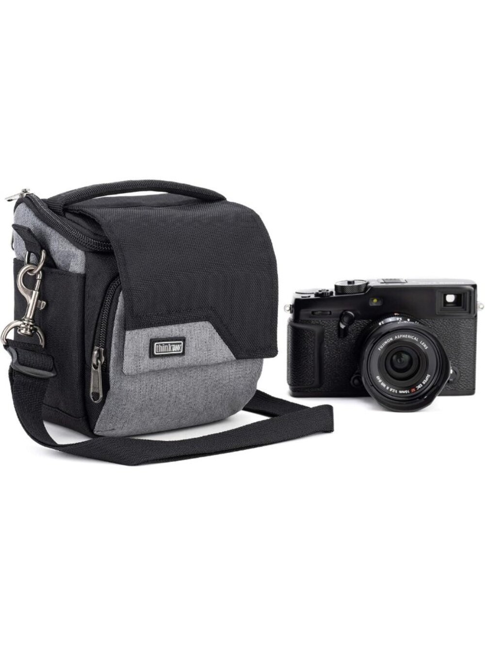 Medium Cool Grey Camera Bag for Mirrorless Cameras - Stylish & Functional Design